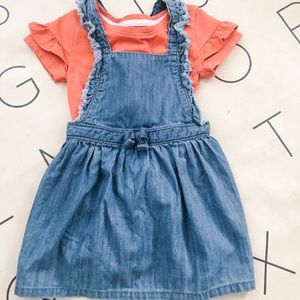 CAT&JACK Girls Denim Jumper